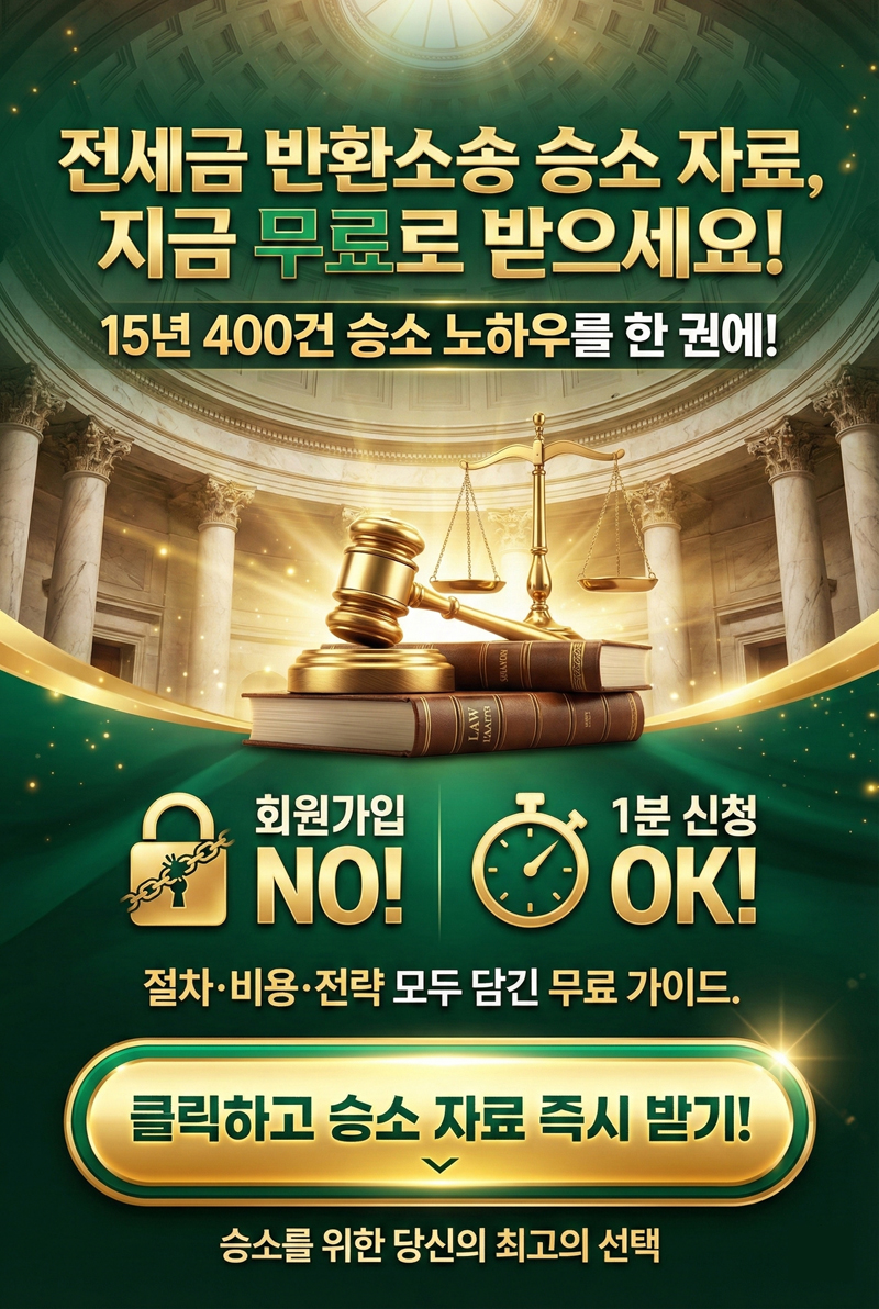 전세금반환소송 무료승소자료